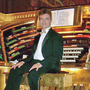 Clark Wilson at organ console